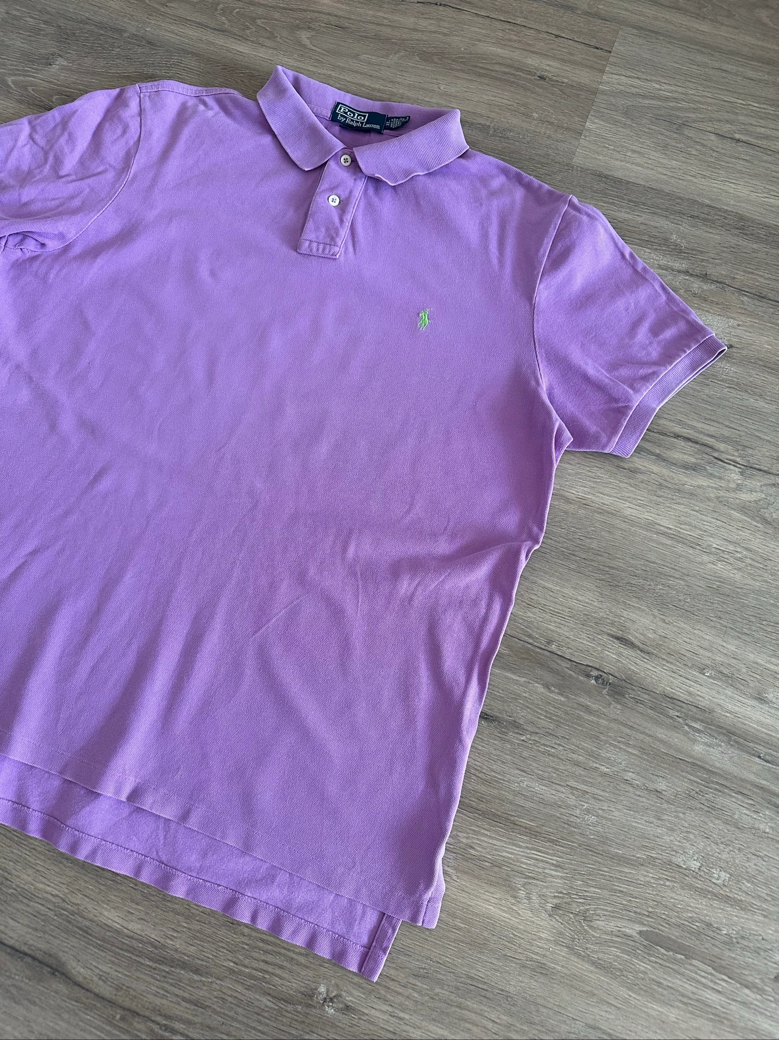 Polo Ralph Lauren Hombre Lila Custom Fit Talla XL Original